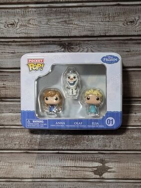 Pocket Pop! Disney Frozen Anna, Olaf & Elsa Vinyl Figure Set